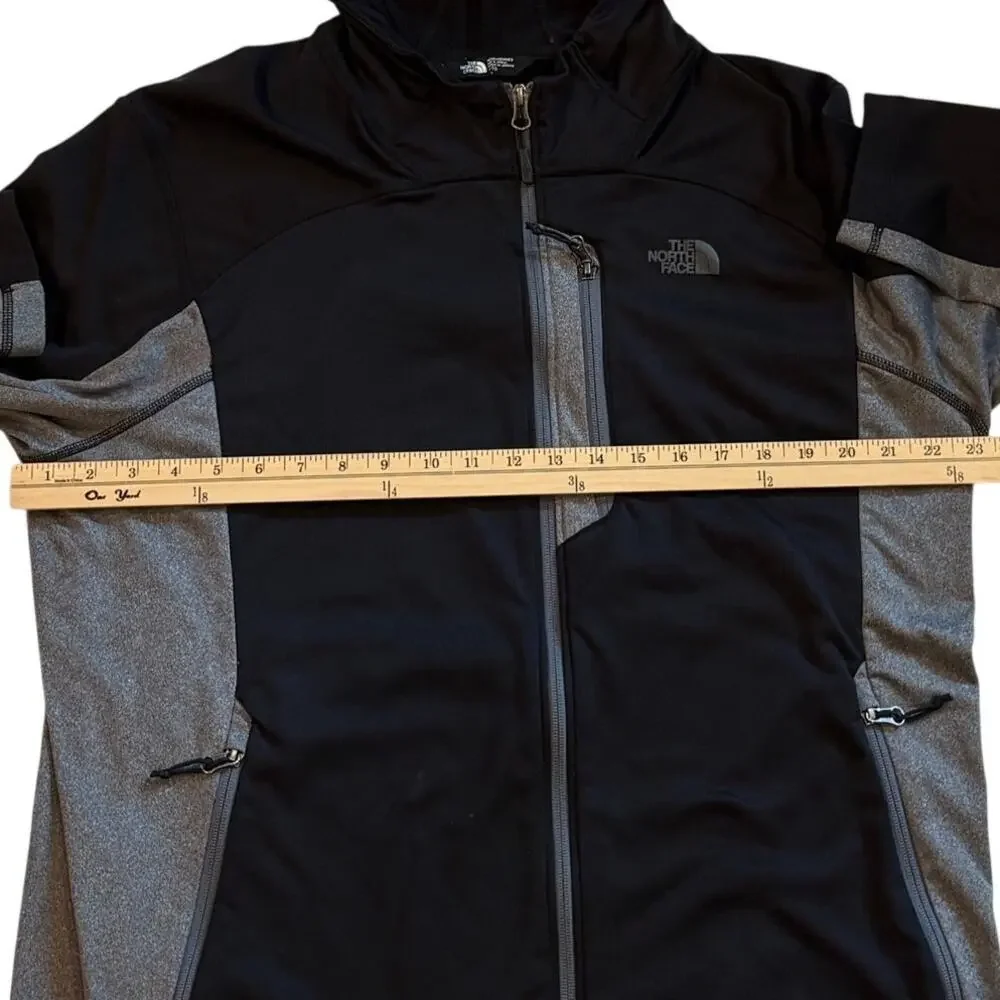 The North Face Cinder Hoodie Mens Size XL Black Fleece Lined Full Zip Outdoor